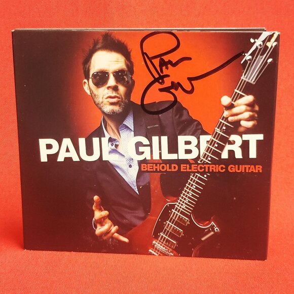 Paul Gilbert Behold Electric Guitar CD 2019 Signed - Picture 1 of 7